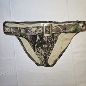 Realtree Camouflage Bikini Bottoms with Belt